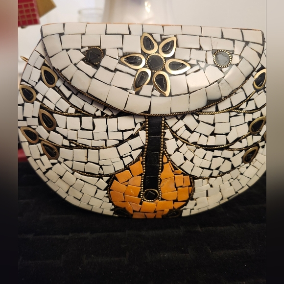 RAMLA  Handmade Mosaic  Bag. - Picture 2 of 9